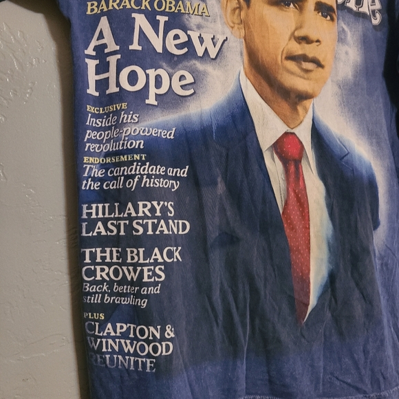 Rolling Stone Collection Obama cover tshirt size Large Limited Edition - Picture 8 of 8